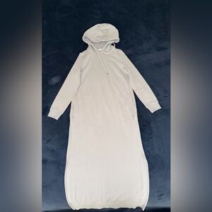 COS Gray Long Sleeve Hoodie Dress
